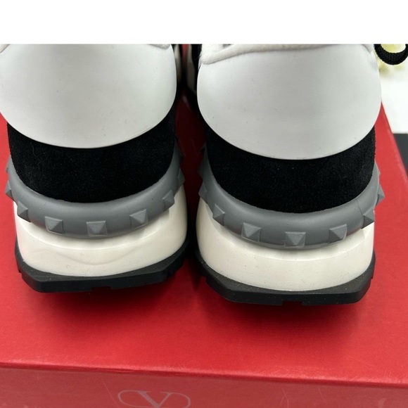 AUTHENTIC VALENTINO GARAVANI LACE STUDDED SNEAKERS Sz 41 - Picture 4 of 10